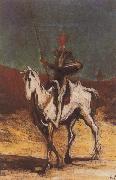 Don Quixote and Sancho Pansa, Honore  Daumier